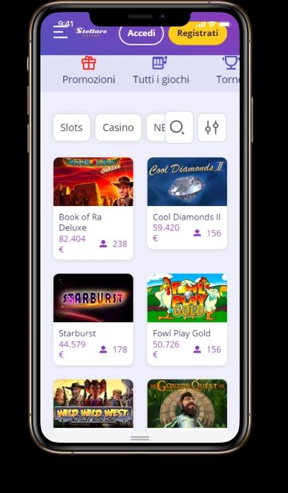 Stellare Casino mobile